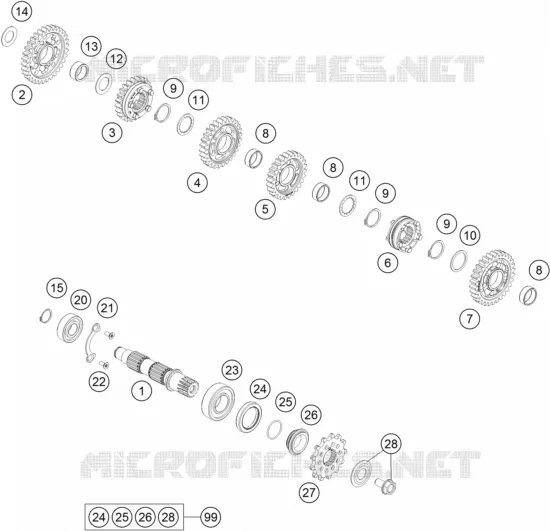 GETRIEBE VORGELEGEWELLE