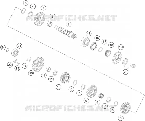 GETRIEBE VORGELEGEWELLE