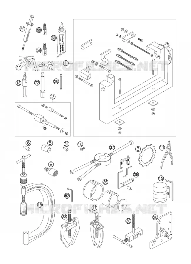 SPEZIFISCHE WERKZEUGE (MOTOR)