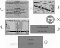 TECHNISCHE INFORMATIONEN AUFKLEBER