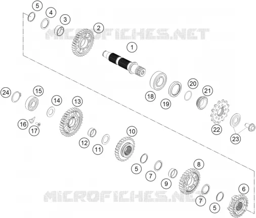 GETRIEBE VORGELEGEWELLE