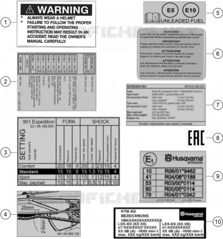 TECHNISCHE INFORMATIONEN AUFKLEBER